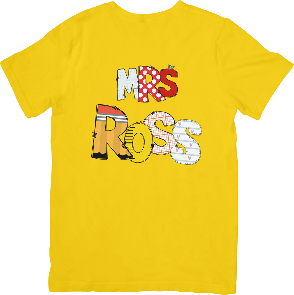 Custom Teacher Name Shirt