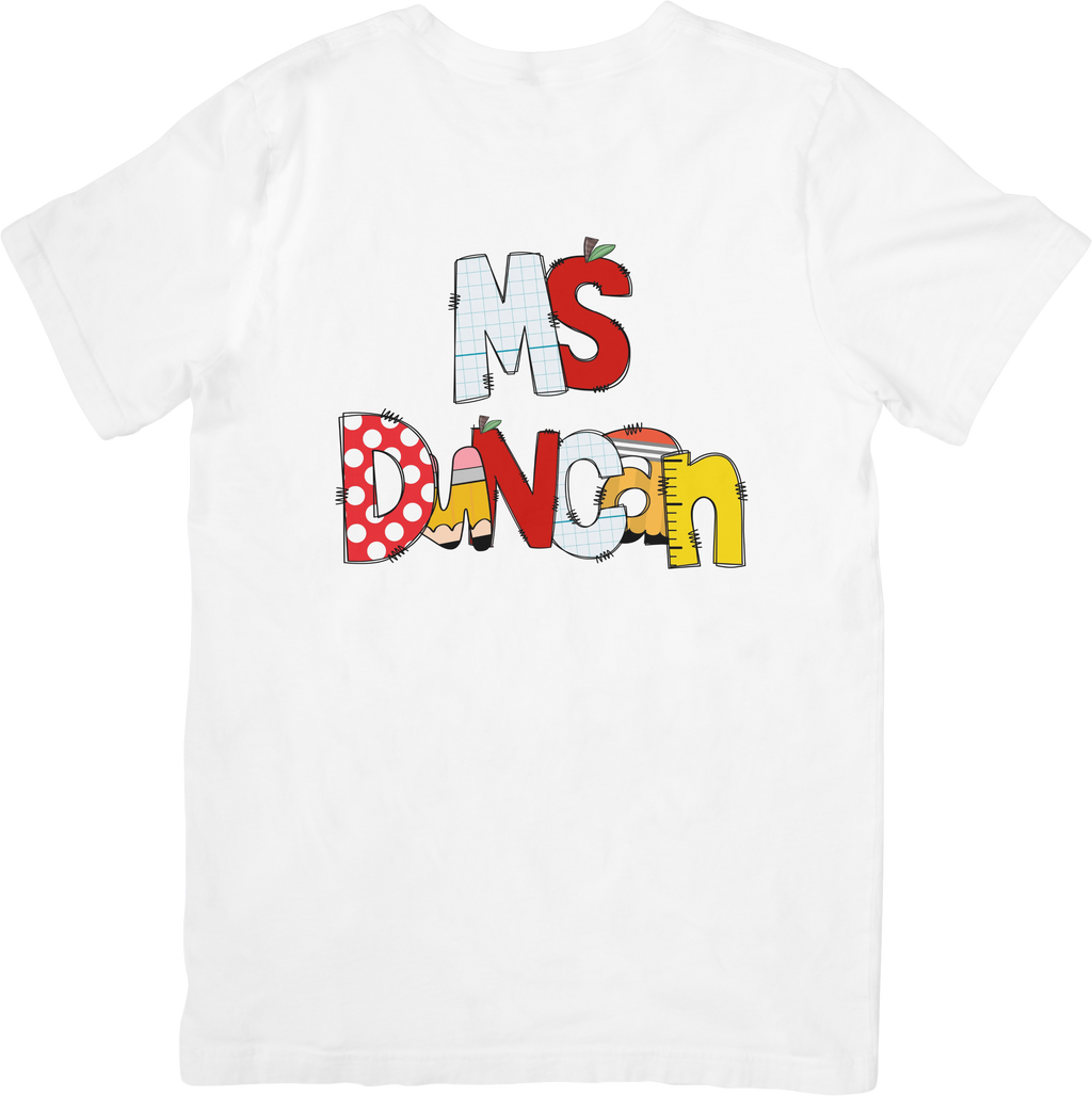 Custom Teacher Name Shirt