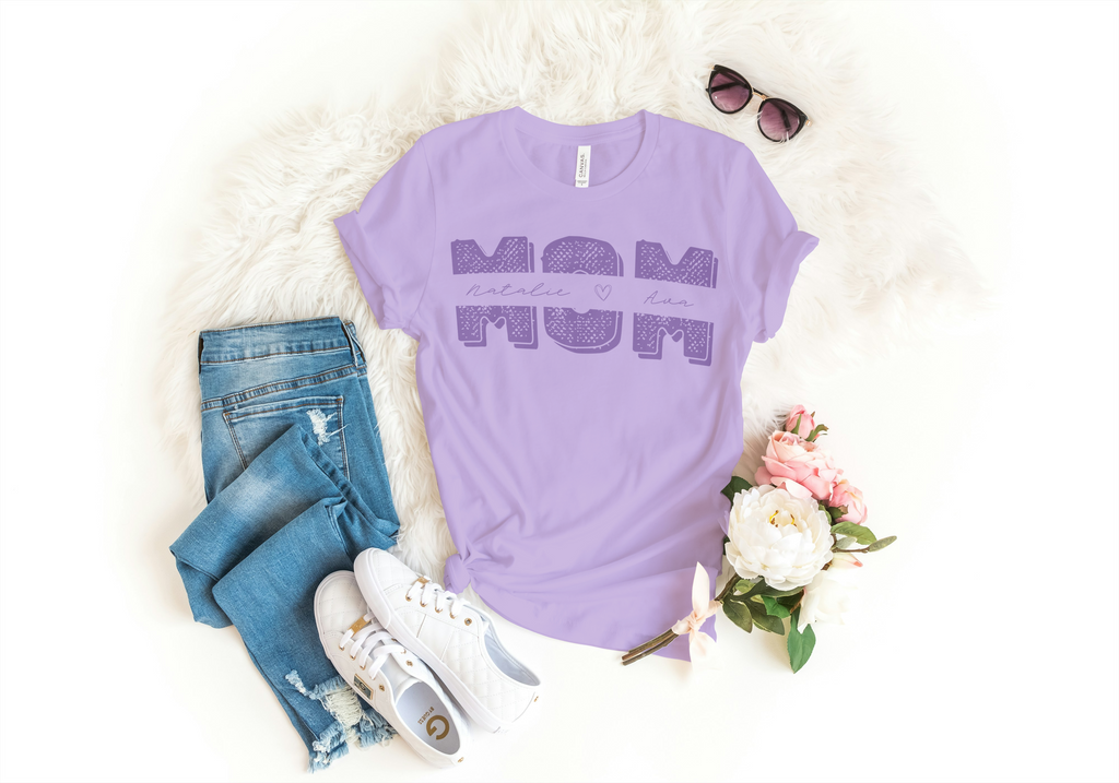 Customizable MOM w/ kids names shirt