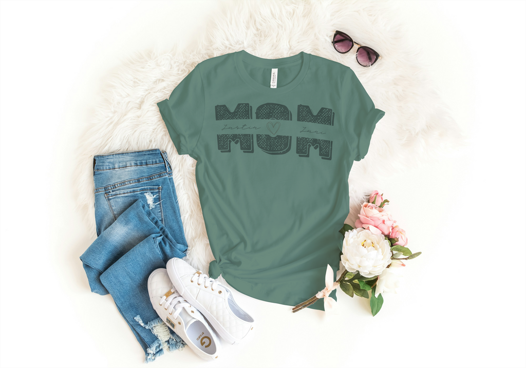 Customizable MOM w/ kids names shirt