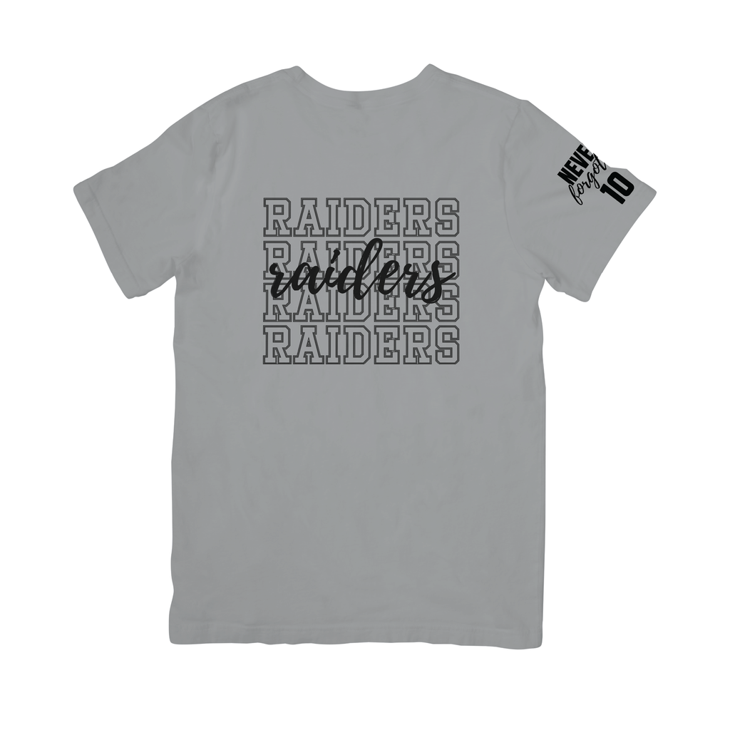 Raiders Script Stacked Shirt