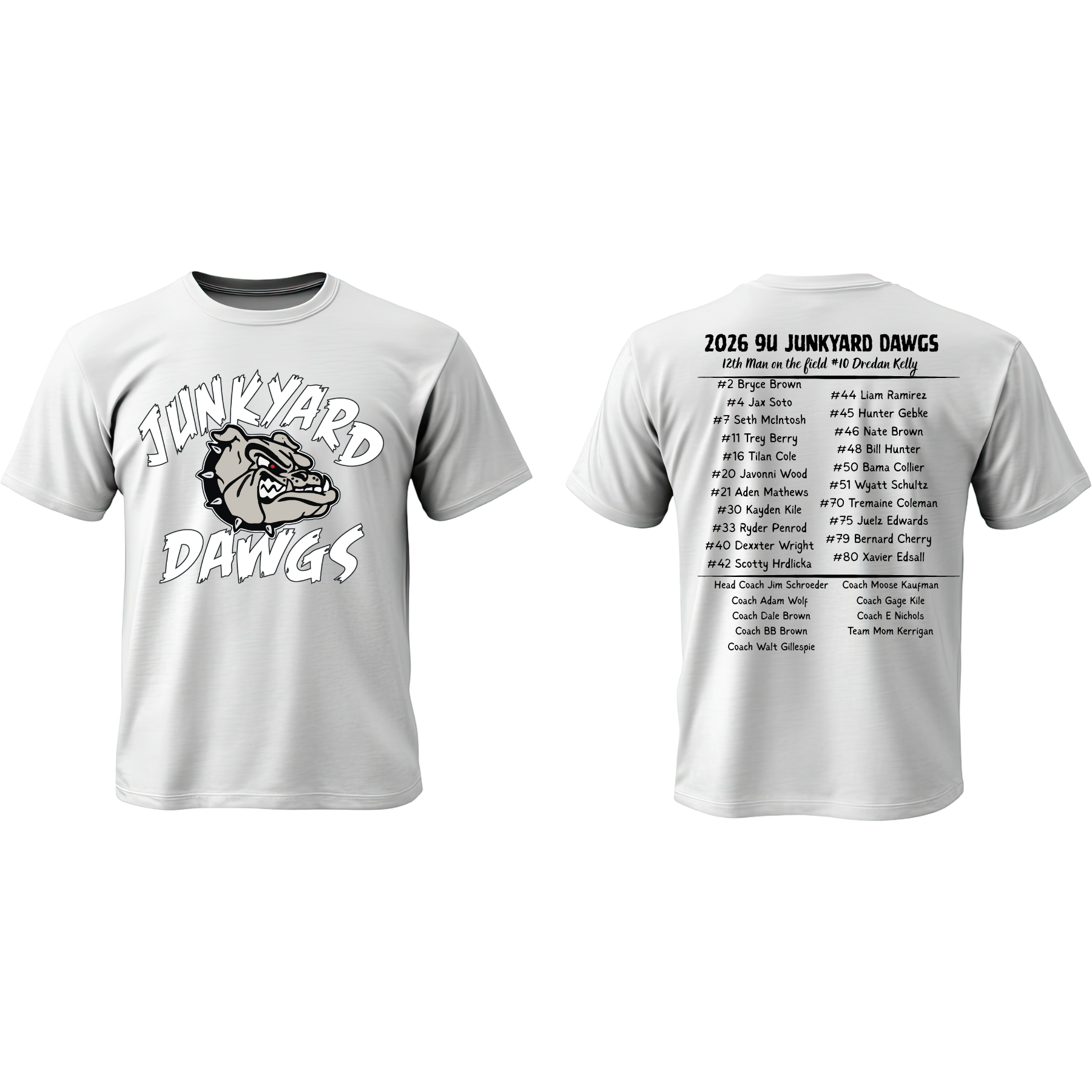 Junkyard Dawgs Roster Tee